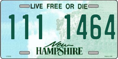NH license plate 1111464
