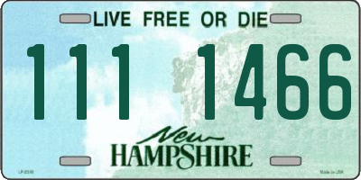 NH license plate 1111466