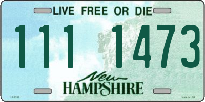 NH license plate 1111473