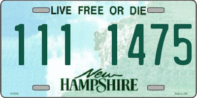 NH license plate 1111475