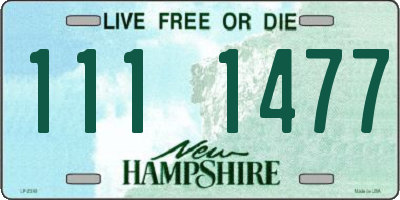 NH license plate 1111477