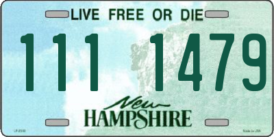 NH license plate 1111479