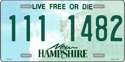NH license plate 1111482