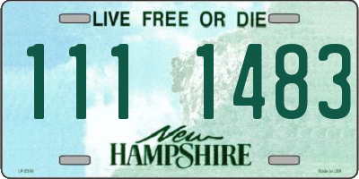 NH license plate 1111483