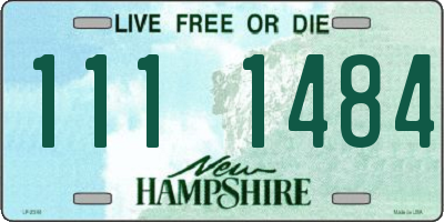 NH license plate 1111484