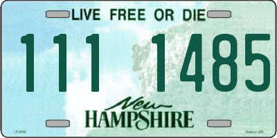 NH license plate 1111485