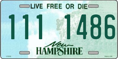 NH license plate 1111486