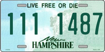 NH license plate 1111487