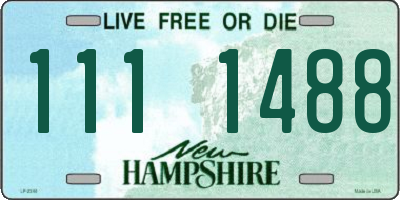NH license plate 1111488