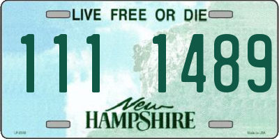 NH license plate 1111489