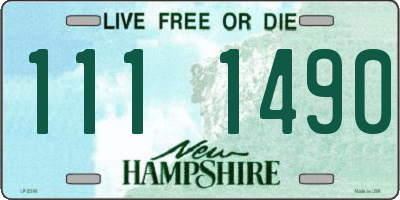 NH license plate 1111490