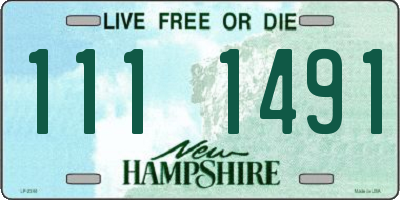 NH license plate 1111491