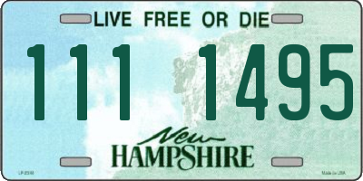 NH license plate 1111495