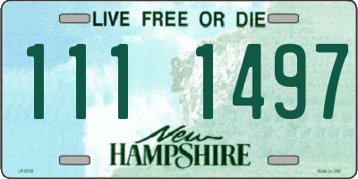 NH license plate 1111497