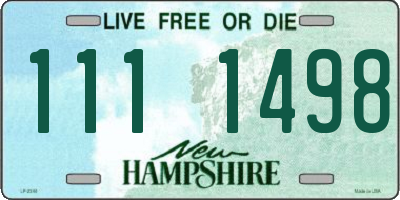NH license plate 1111498