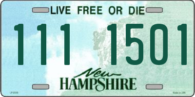 NH license plate 1111501