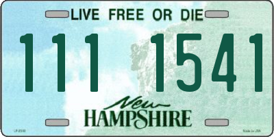 NH license plate 1111541