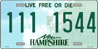 NH license plate 1111544