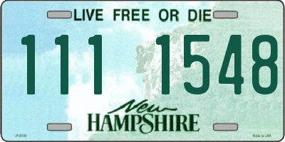 NH license plate 1111548