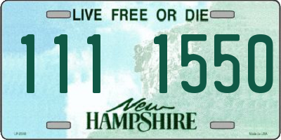 NH license plate 1111550