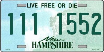 NH license plate 1111552