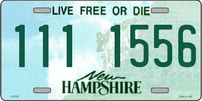 NH license plate 1111556