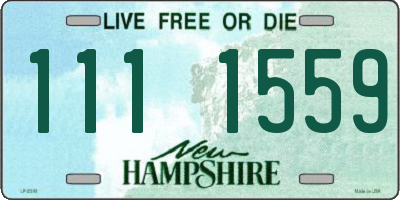NH license plate 1111559