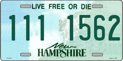NH license plate 1111562
