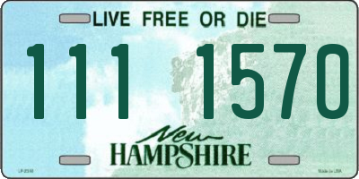 NH license plate 1111570
