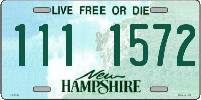 NH license plate 1111572
