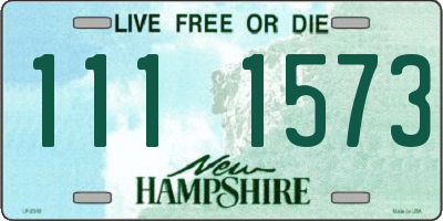 NH license plate 1111573