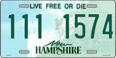 NH license plate 1111574