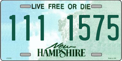 NH license plate 1111575