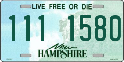 NH license plate 1111580