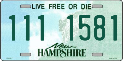 NH license plate 1111581