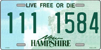 NH license plate 1111584