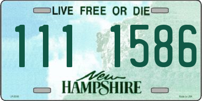 NH license plate 1111586