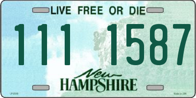 NH license plate 1111587