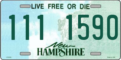 NH license plate 1111590