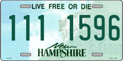 NH license plate 1111596