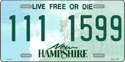 NH license plate 1111599
