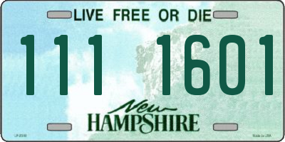 NH license plate 1111601