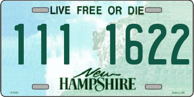 NH license plate 1111622