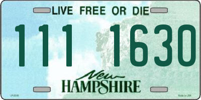 NH license plate 1111630