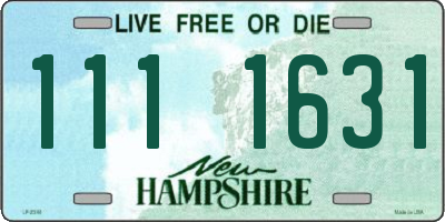NH license plate 1111631