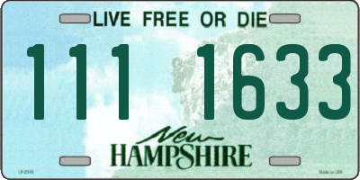 NH license plate 1111633