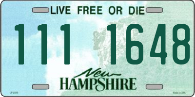 NH license plate 1111648