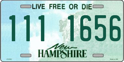 NH license plate 1111656