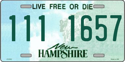 NH license plate 1111657