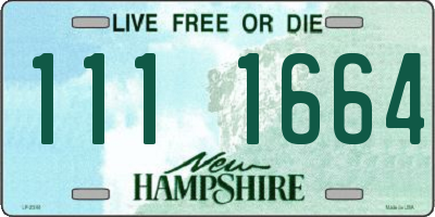NH license plate 1111664
